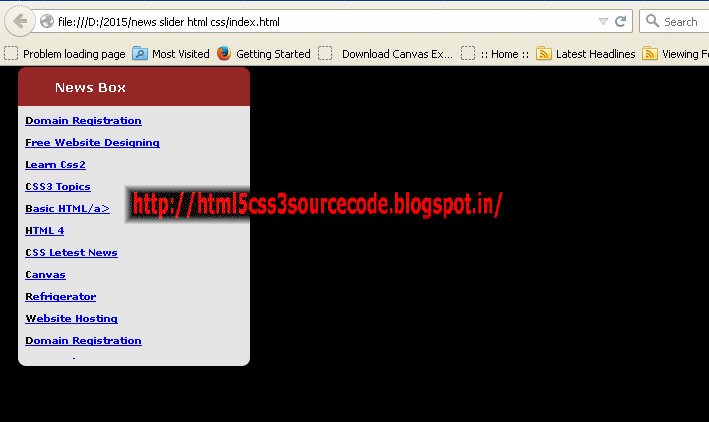 HTML5 CSS3 : Create HTML CSS javascript News Box , HTML CSS News Slider ...