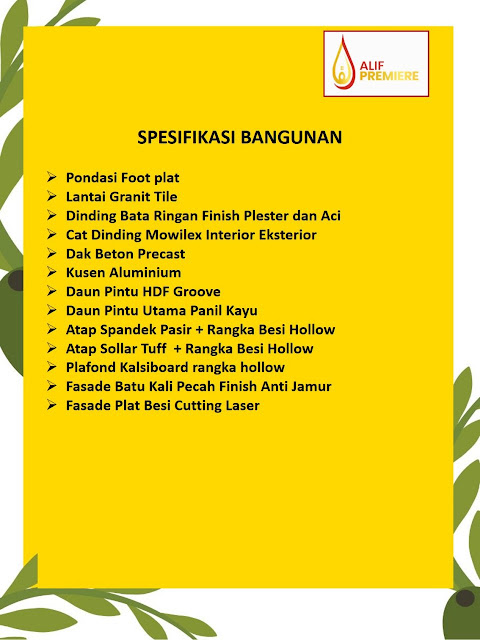 Alif Premier Jatibening Perumahan syariah dekat Tol Jatibening Bekasi