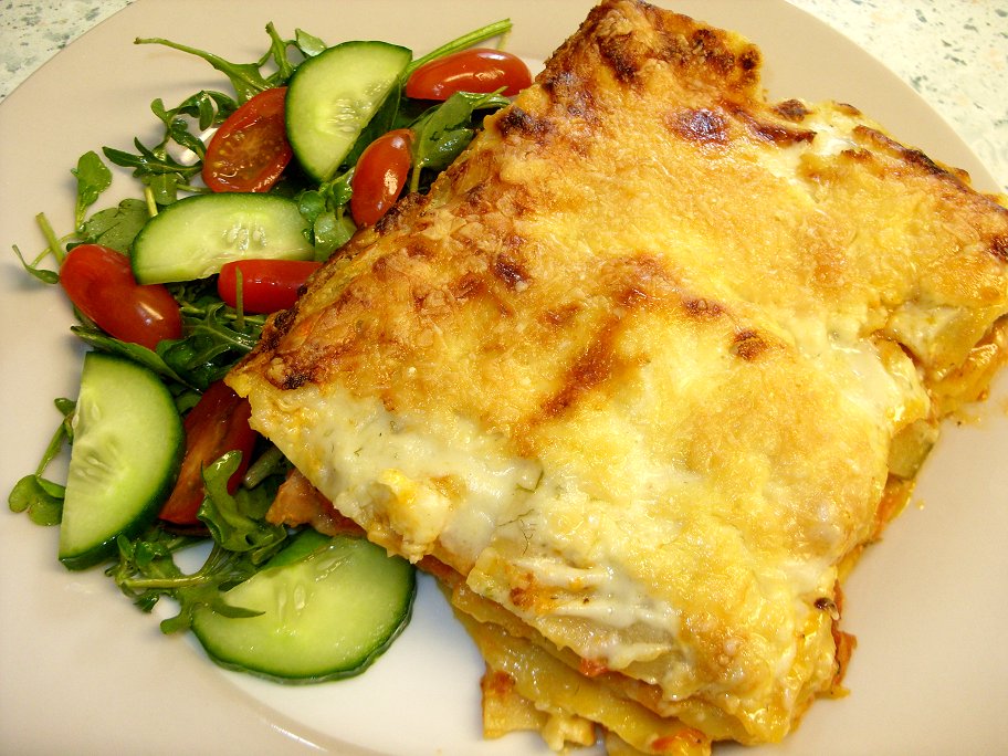 Jenny Eatwell's Rhubarb & Ginger Tuna & Vegetable Lasagne very