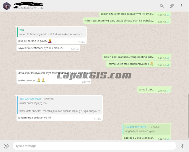 Testimoni Lapak GIS