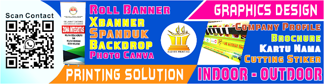 Cetak Roll Banner, XBanner, Spanduk, Backdrop, Photo Paper, Kanvas, Bendera