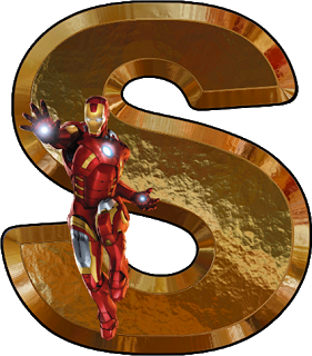 Abecedario con Iron Man. Iron Man Alphabet.