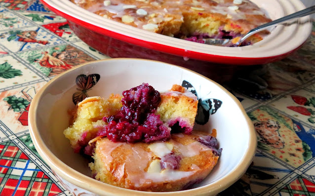 Blackberry Bakewell Pudding