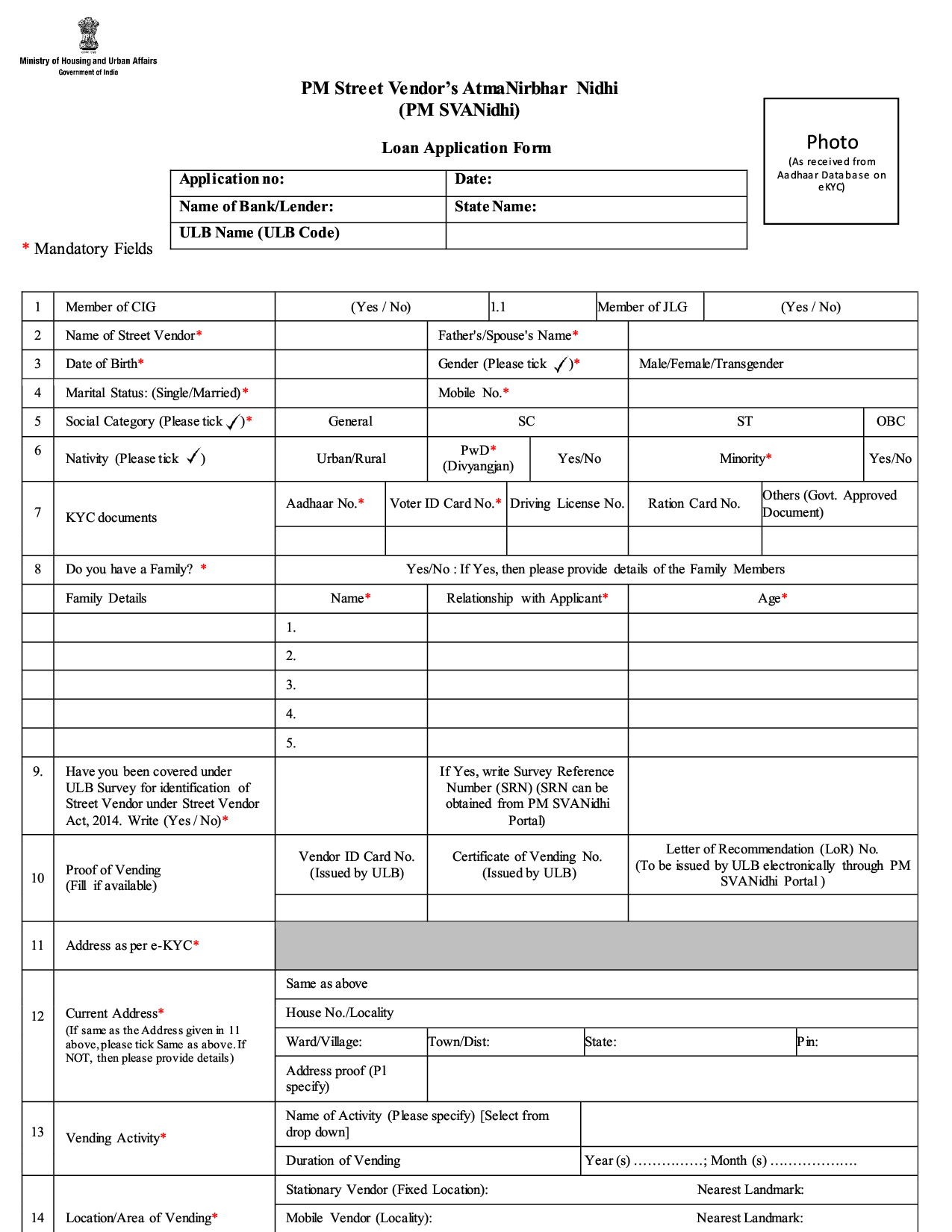 Pre Steps Before Apply Loan Under PM SVANidhi Scheme PM Awas Yojana