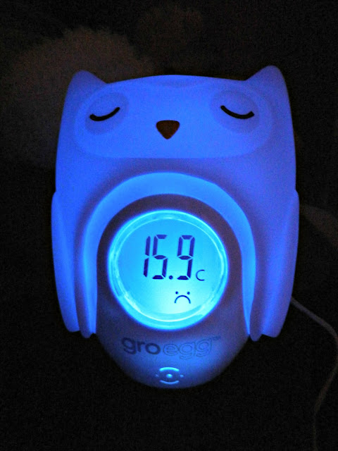 Gro-egg cold temperature thermometer room blue
