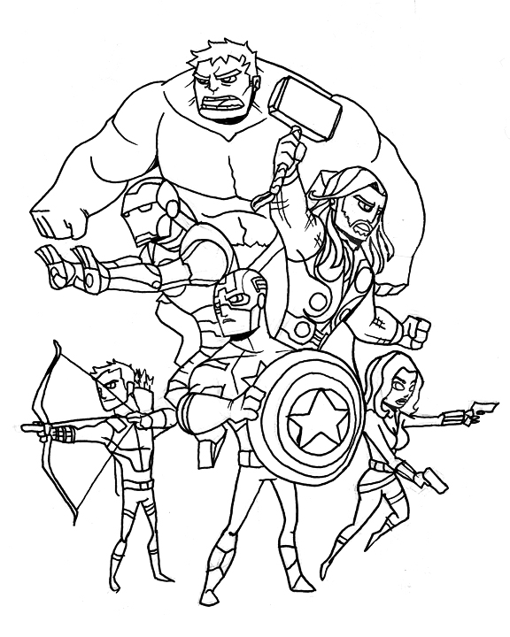 ultimate avengers coloring pages - photo #30