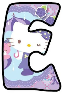 Abc de Hello Kitty con Sombrilla.