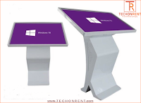 Rent out Interavtive Touch Screen with wall mount kit or Free standing kiosk for Dubai World Trade Center or other event venue from TECHONRENT.com