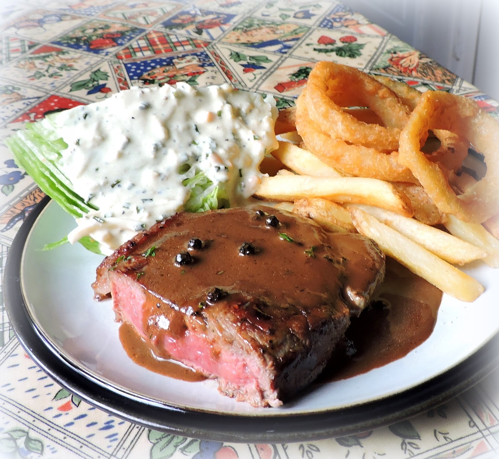 The English Kitchen Steak with Whiskey Peppercorn Sauce