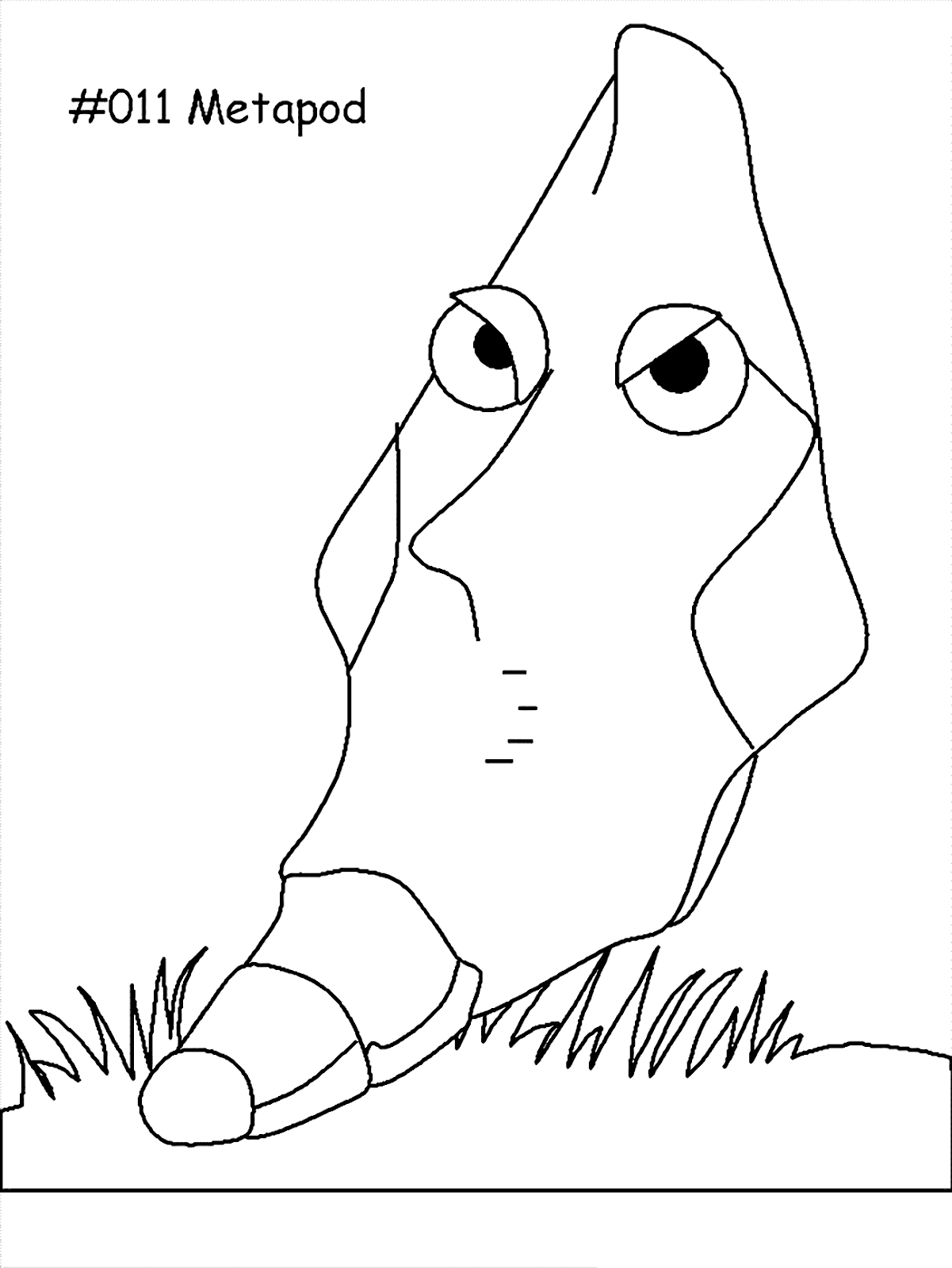 Collection of Metapod Coloring Pages to Download for Free Free