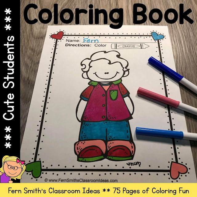 Click Here for These 75 Cute Back to School Students Coloring Pages