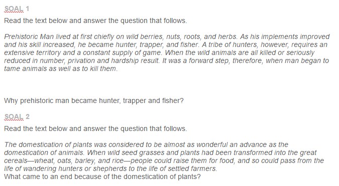 Contoh Soal Draw Conclusions From An Informational Text History Asep Respati