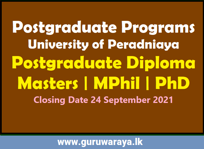 Postgraduate Programs  -PGIHS