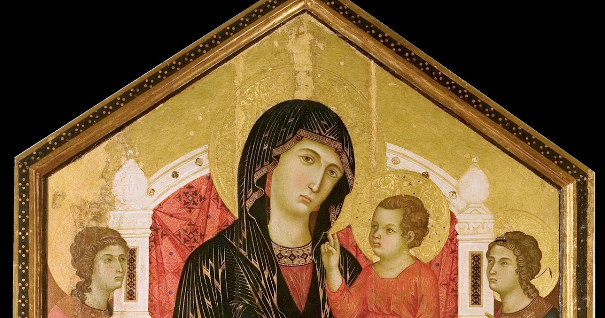 Punteggiature... MAESTRO DI BADIA ISOLA MADONNA IN TRONO CON IL BAMBINO