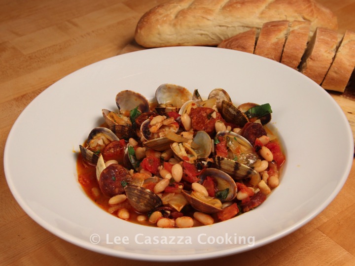 Izetta's Southern Cooking CLAMS, CHORIZO, & BEANS STEW