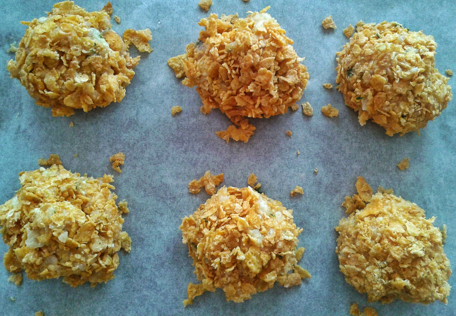 Fornelli&Capricci Polpette di pollo e zucchine con impanatura di corn flakes