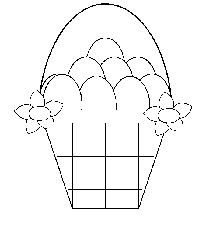 easter basket coloring pages - photo #25
