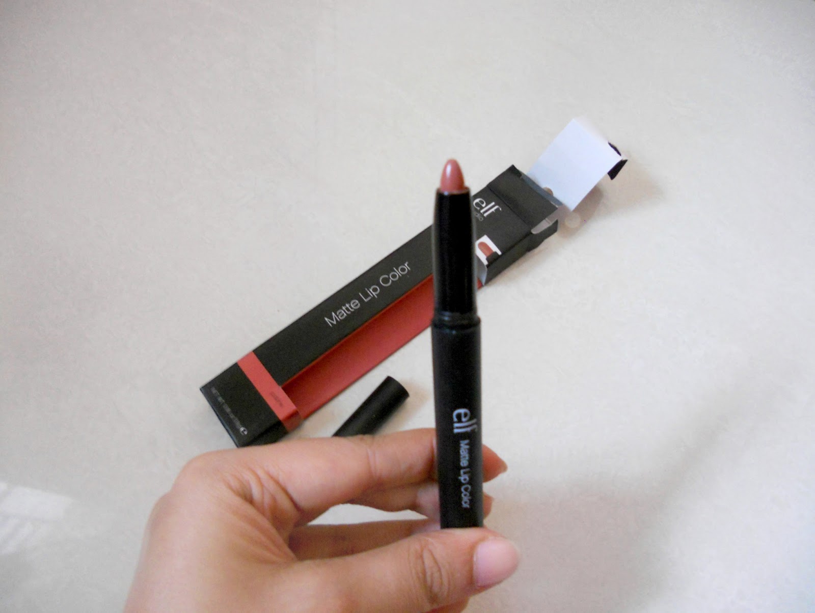 Beautydope Elf Studio matte lipstick Praline Review & swatches