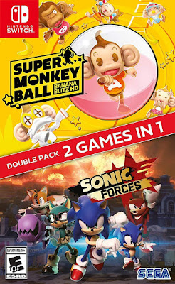 Sonic Forces Super Monkey Ball Banana Blitz Hd Double Pack Game Cover Switch