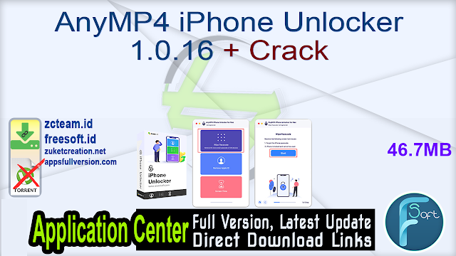 AnyMP4 iPhone Unlocker 1.0.16 + Crack_ ZcTeam.id