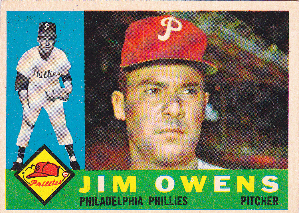 Horizontal Heroes The 1960 Topps Set 185 Jim Owens