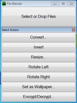 Logiciel de conversion de formats de fichiers File Blender