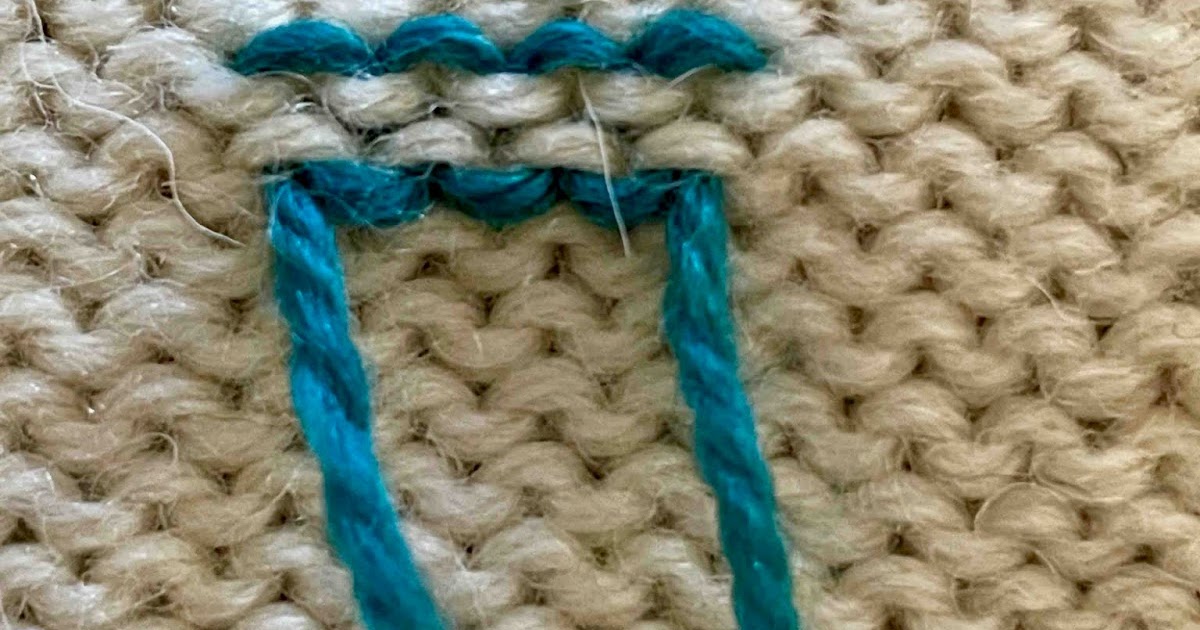 White Horse Knitting Tail Weaves in Stitch