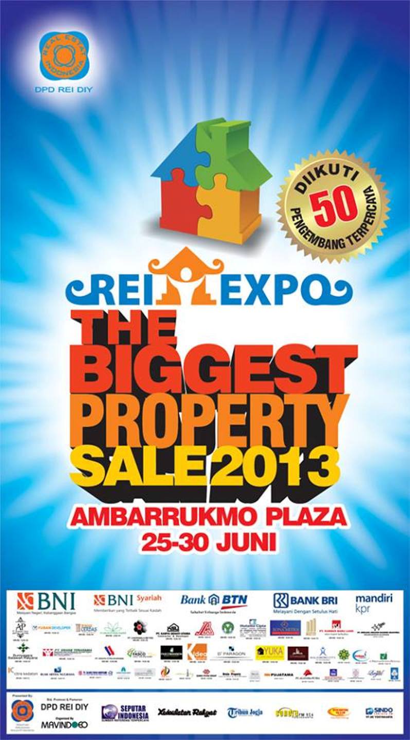 REI Expo, The Biggest Property Sale 2013 Periode 25 30 Juni 2013