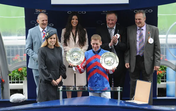 Queen Elizabeth , Prince Philip and Princess Beatrice attended the British Champions Day