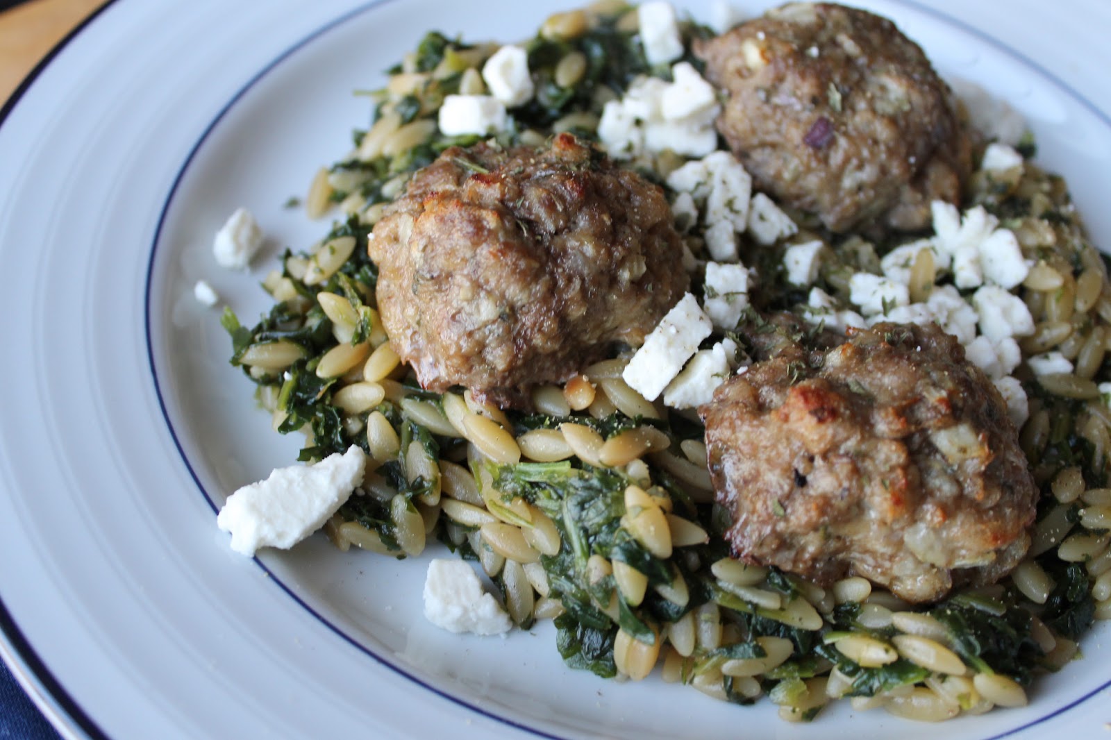 Life on Food lamb meatballs with toasted orzo