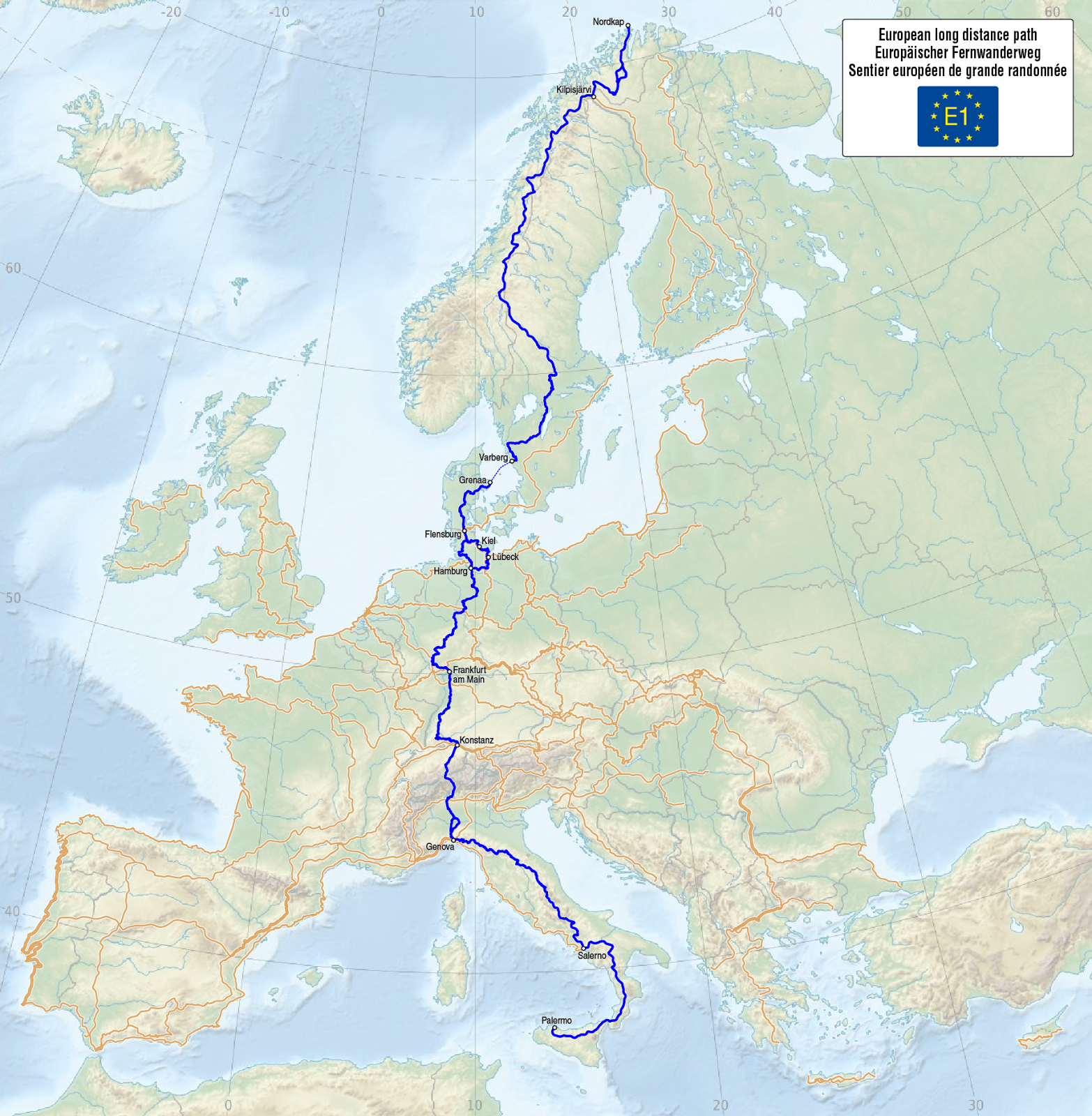 Der Europäische Fernwanderweg E1 – unterwegs-zuhause.com