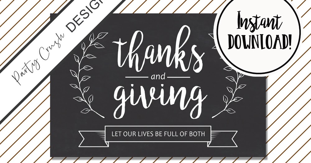 Thanksgiving Sign Printable