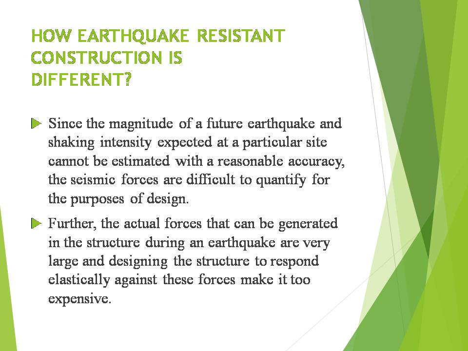Civil Engineering Topics Earthquake Resistant Building Construction Ppt And Seminar Free Download
