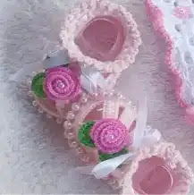 Zapatos de Bebé Aurora a Crochet Zapatos de Bebé Aurora a Crochet