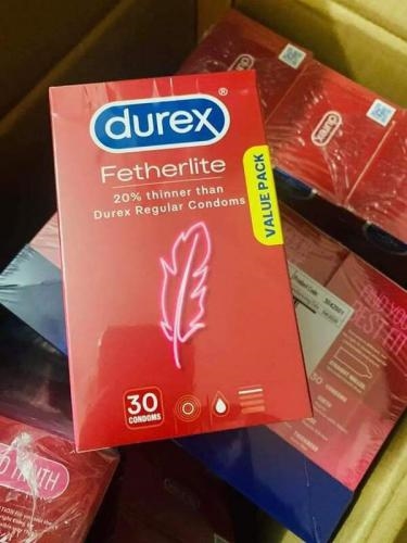 Bao cao su siêu mỏng Durex Fetherlite Úc – Hộp 30 chiếc