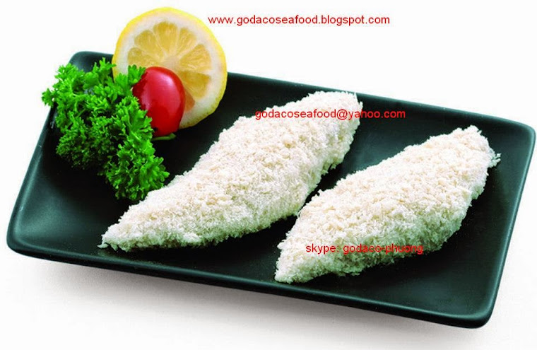 Breaded Basa Portion - Cross & Half cut from whole fillet- white bread-without Pre-frying