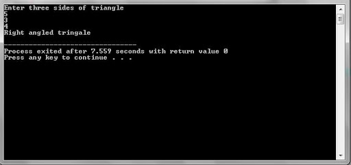 Right Angle Triangle program in C++