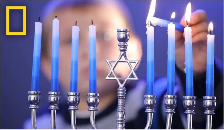 Hanukkah Festival Jumper religiosas Festival Adultos y Niños Top