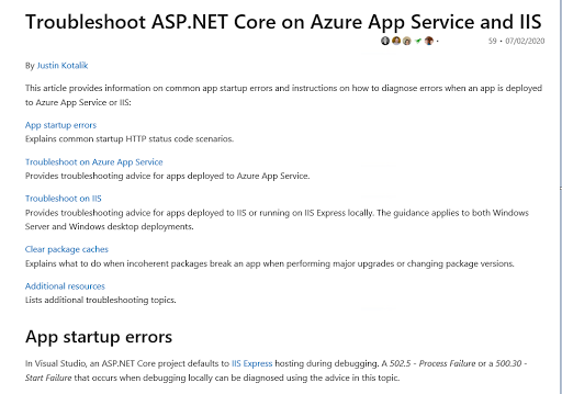 The Asp.Net Mvc Club: Solved - Iis Asp.Net Core Error 
