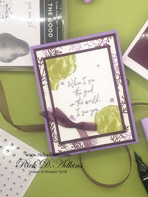 See the Good in the World when you use the See the Good Stamp Set from Stampin' Up!.  Click here to learn more.