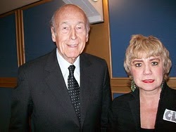 *M. Valéry Giscard d’Estaing, ancien Président de la République Française & Morgane BRAVO*
