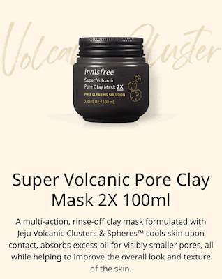 Review Innisfree Super Volcanic Pore Clay Mask 2x