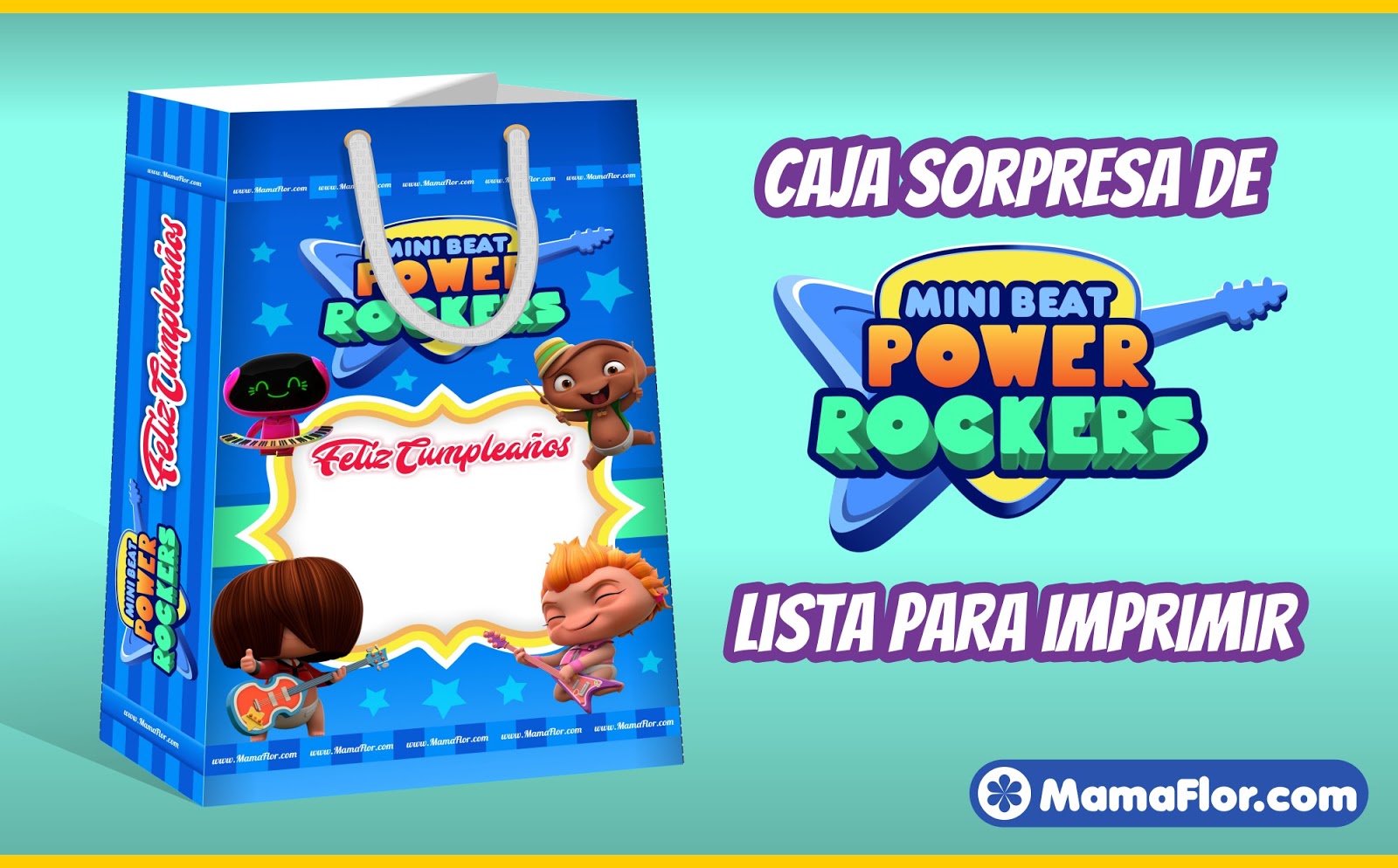 Caja Sorpresa De Mini Beat Power Rockers Para Fiesta De Nino Manualidades Mamaflor Ideas para fiesta infantil de los mini beat power rockers con estas tarjetas de cumpleanos personalizadas, listas para editar e imprimir @festas.personalizadasviviane on instagram: caja sorpresa de mini beat power