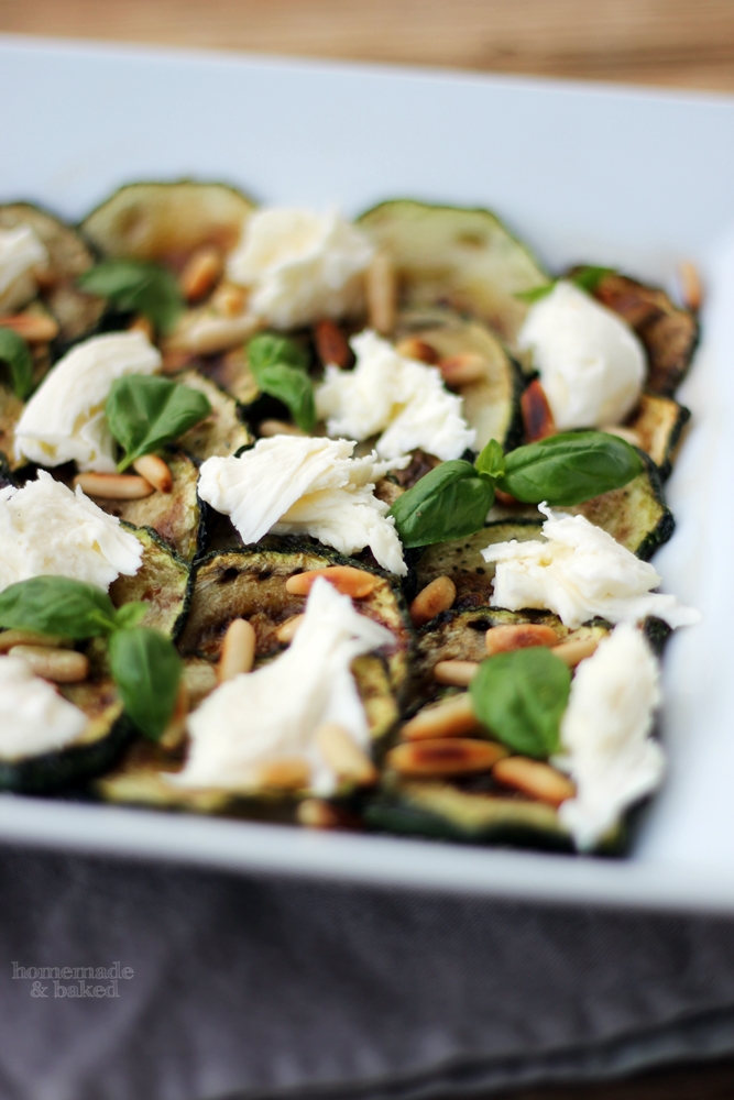 homemade and baked Food-Blog: Gebratene Zucchini mit Mozzarella ...