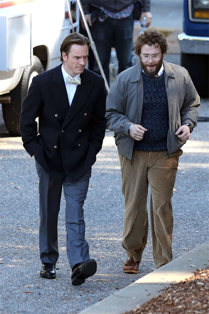 Michael Fassbender, Seth Rogen in Steve Jobs, Directed by Danny Boyle