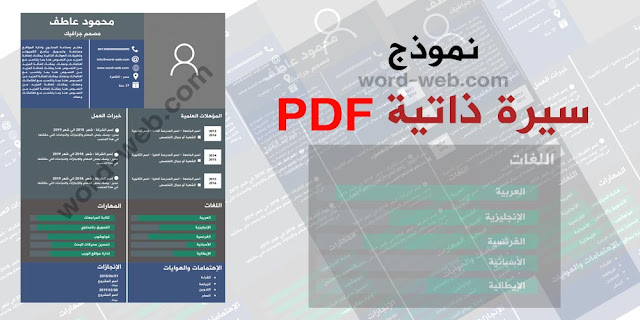 نماذج سيرة ذاتية PDF نماذج سيرة ذاتية PDF