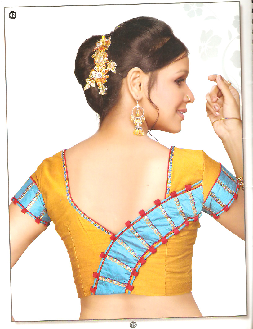 blouse Designs Latest Back  Pics Neck Images, Design design Blouse Blouse Anjali Back