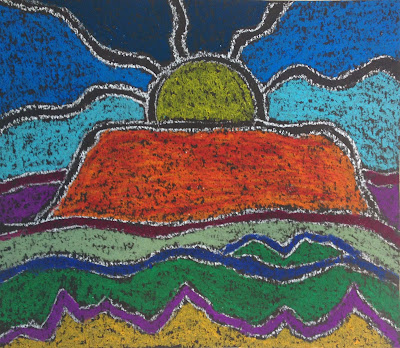 MaryMaking: Uluru Landscape Aboriginal Inspired Art