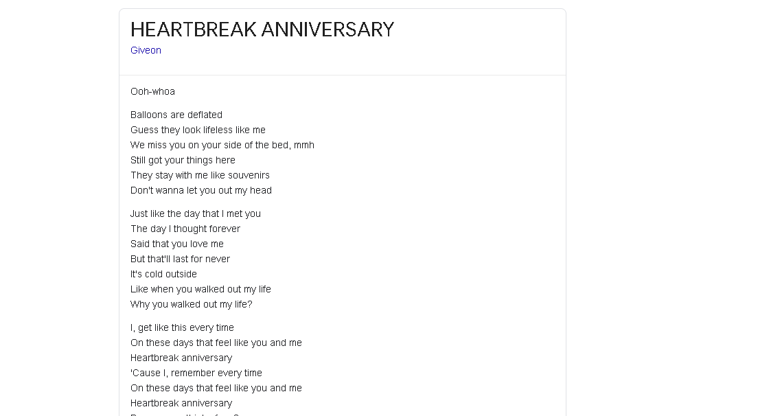 Lirik Heartbreak Anniversary Giveon Dan Terjemahan Lagu Lirik Lagu Mp3 Terjemahan Indonesia