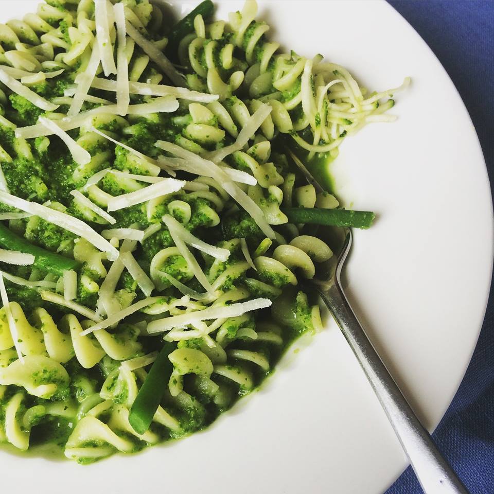dishes4ibs Low Fodmap Pasta with Spinach, Courgette and Beans